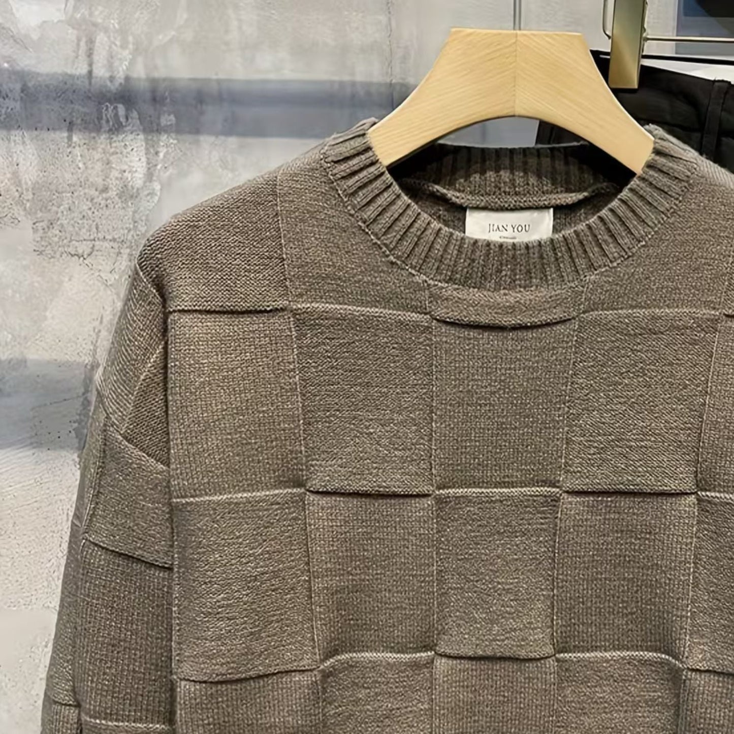 Textured Knit Crew Neck Jumper | Zyphhra
