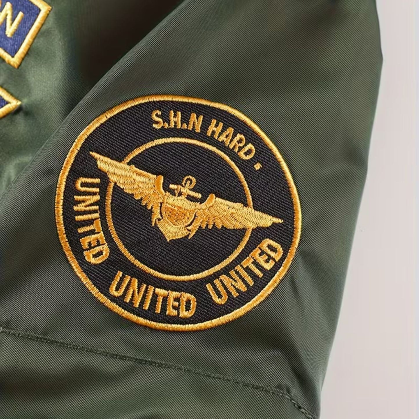 Embroidered Flight Aviator Jacket | Zyphhra