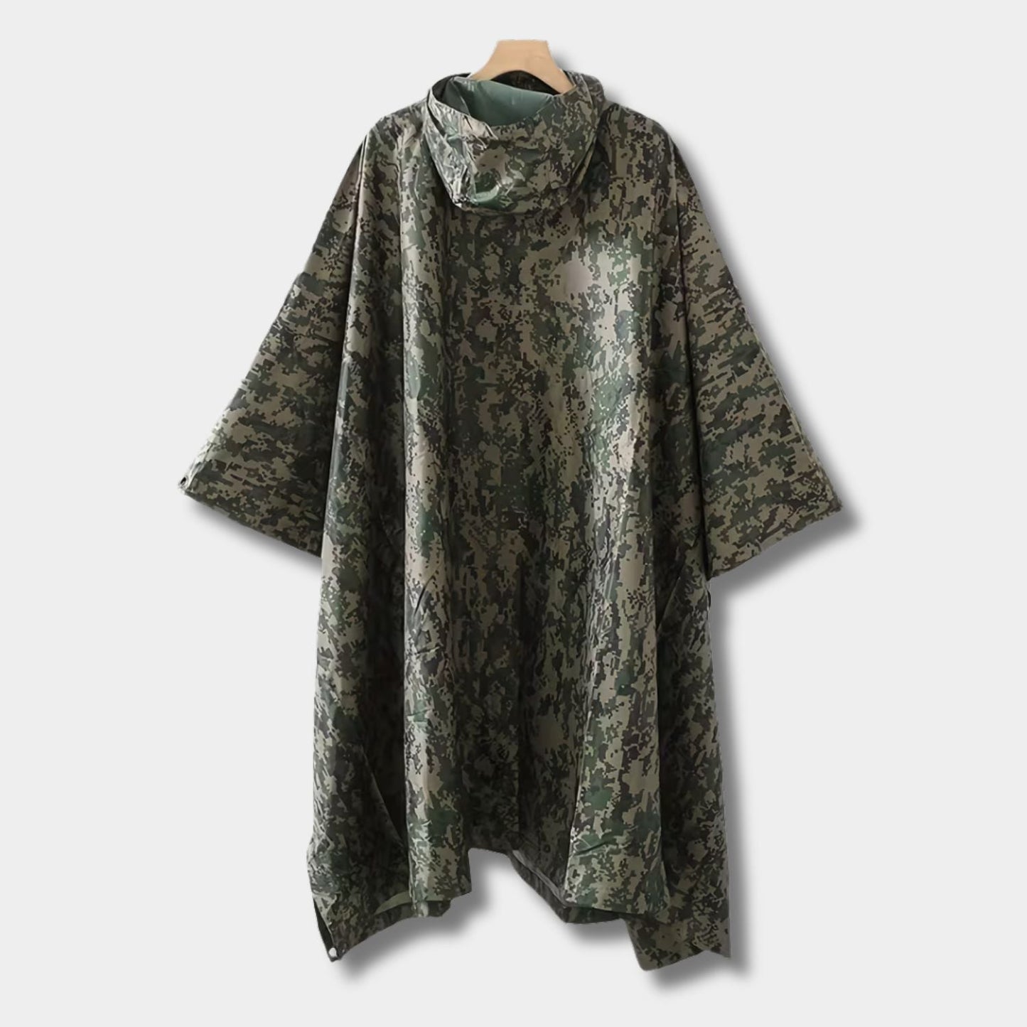 Camouflage Hooded Poncho Rain Coat | Zyphhra