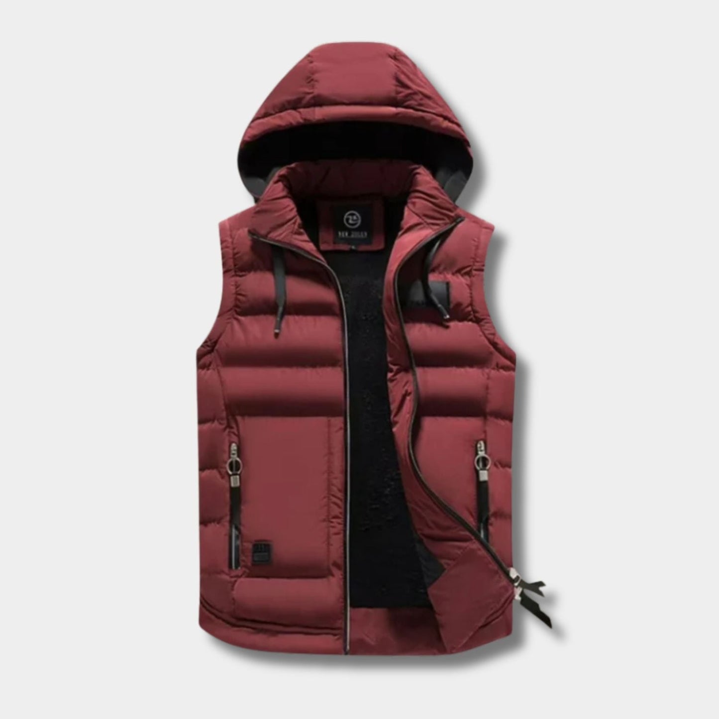 Hooded Zip Puffer Gilet | Zyphhra