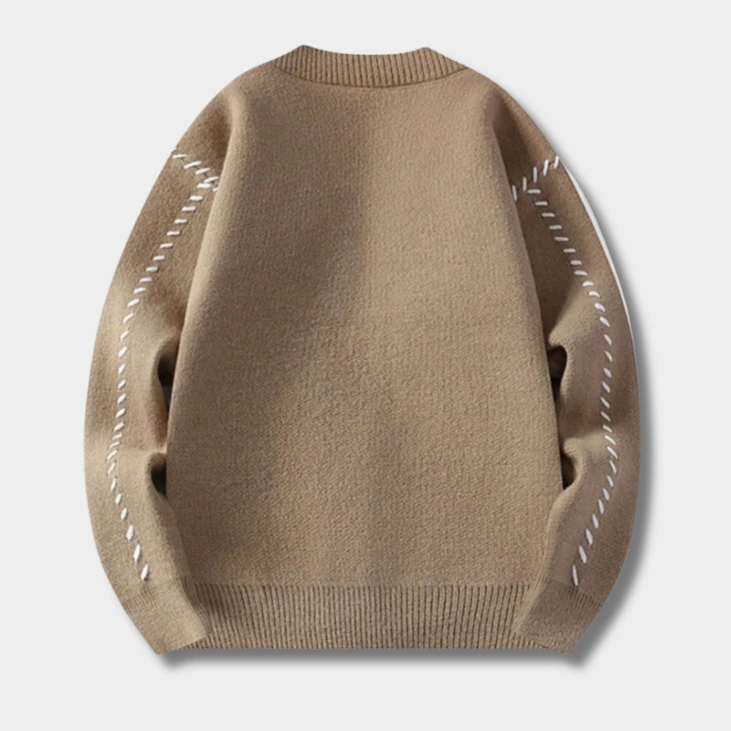 Contrast Stitch Knit Cardigan | Zyphhra