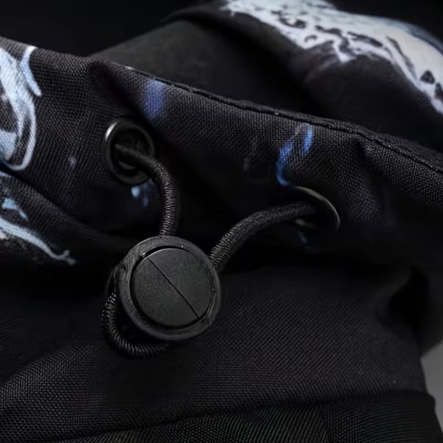 Marble Print Hooded Puffer Jacket | Zyphhra