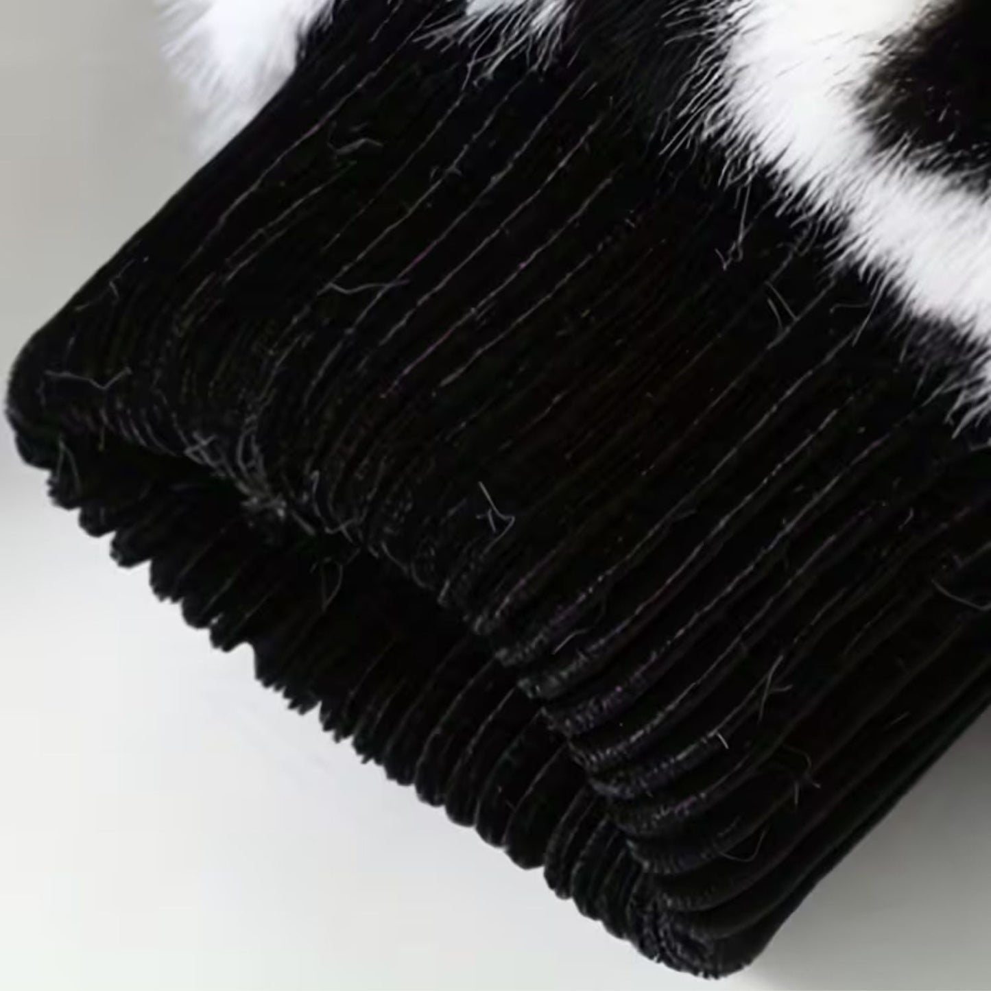 Colour Block Faux Fur Jacket | Zyphhra