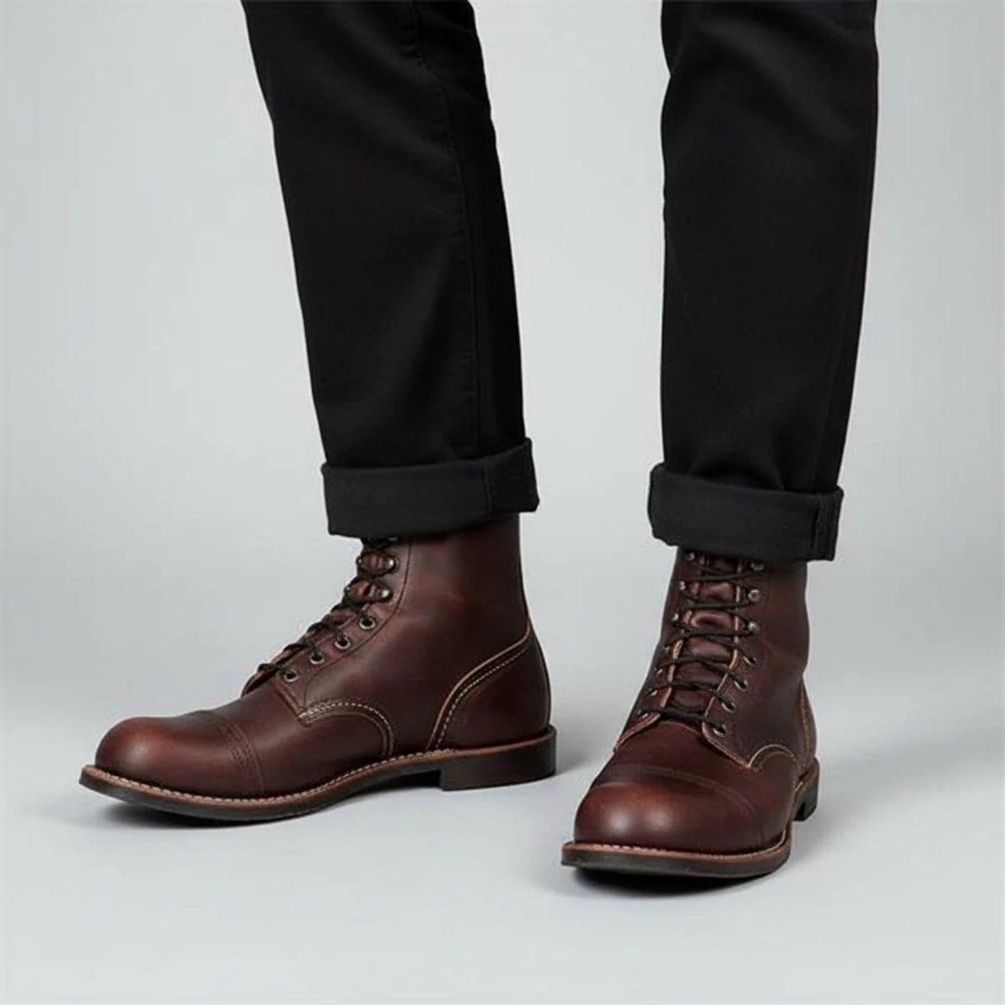 Retro Leather Dress Boots | Zyphhra