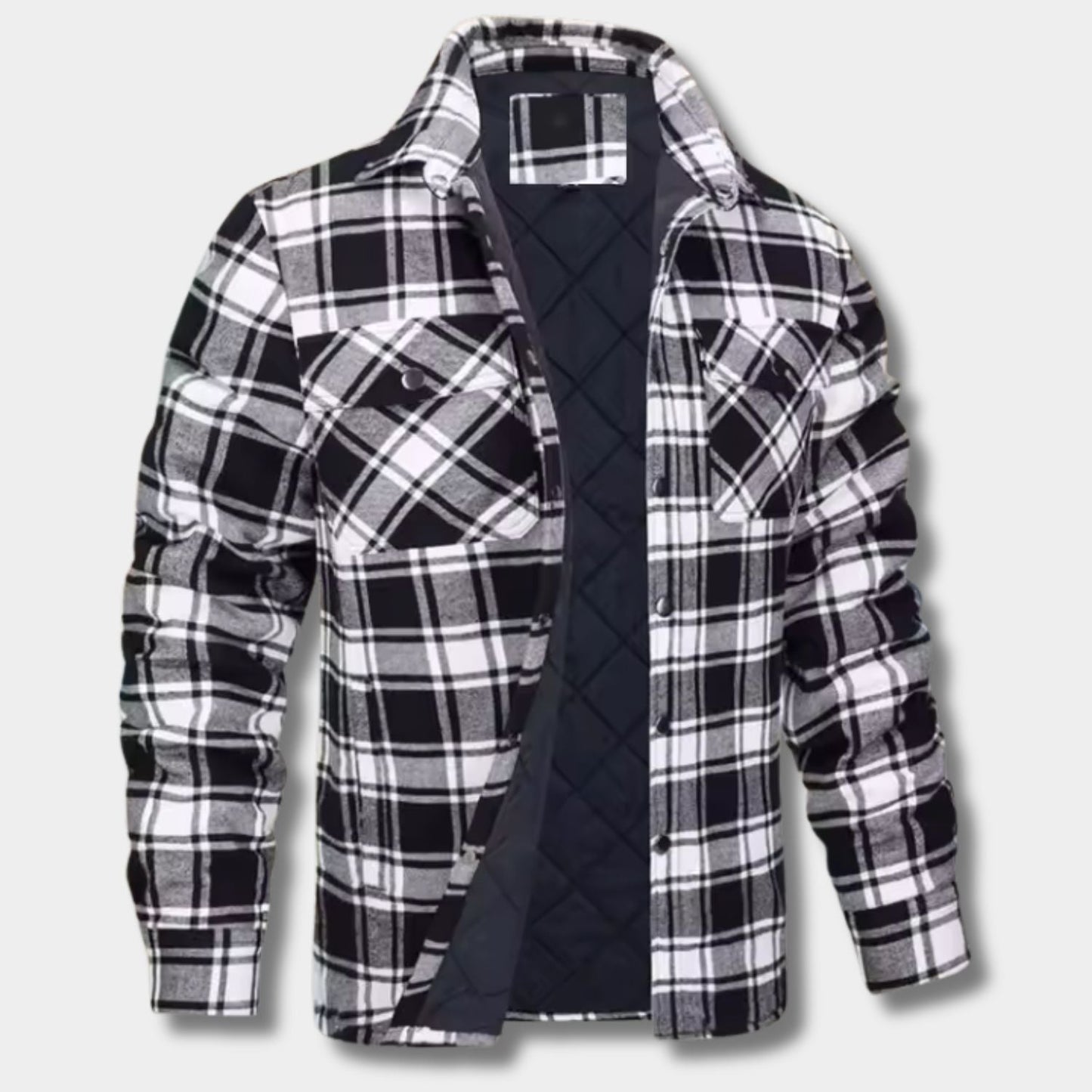 Quilted Check Flannel Shirt Jacket | Zyphhra