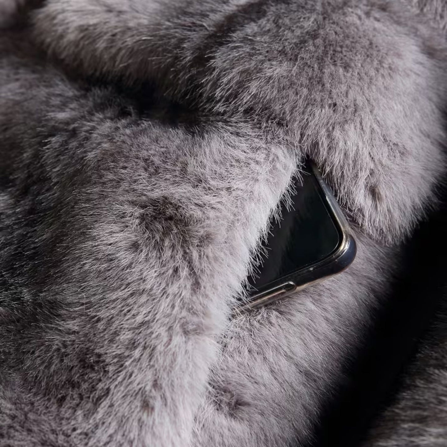 Classic Lapel Faux Fur Jacket | Zyphhra