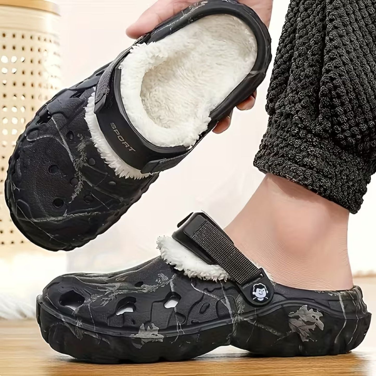 Fleece-Lined EVA Winter Slippers | Zyphhra