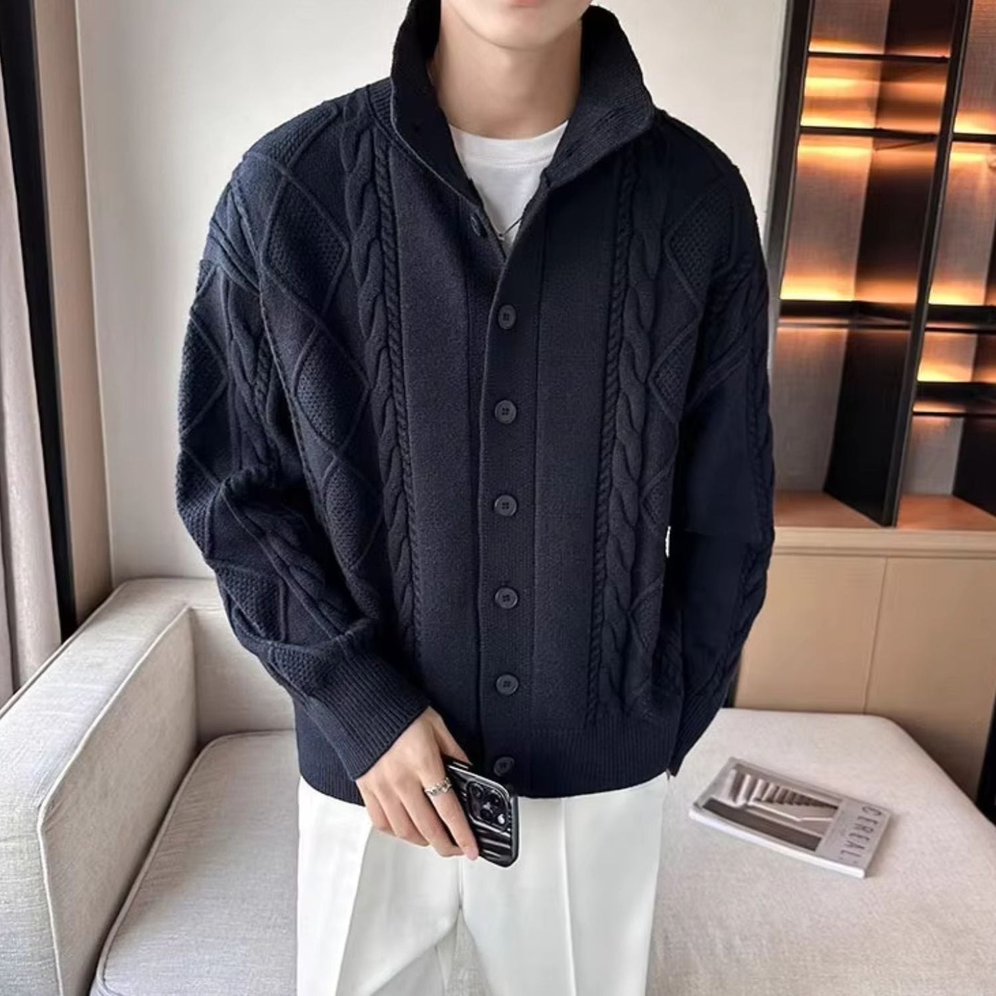 Chunky Collar Knit Jumper | Zyphhra