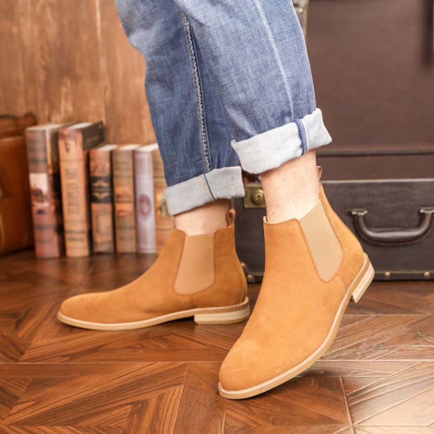 Classic Suede Chelsea Boots | Zyphhra