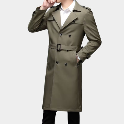 Double-Breasted Lapel Over Coat | Zyphhra