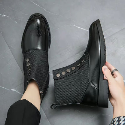 Elegant Leather Dress Boots | Zyphhra