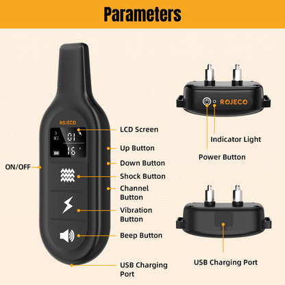 Waterproof Long Range Dog Training E-Collar | Zyphhra