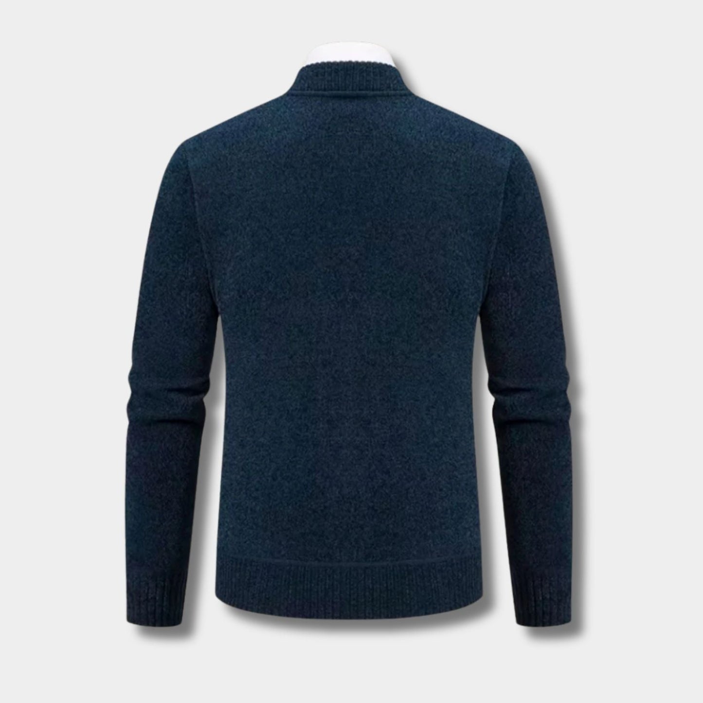 Geometric Zip Knit Cardigan | Zyphhra