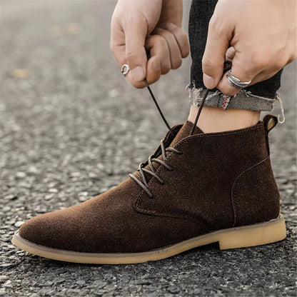 Refined Suede Dress Boots | Zyphhra