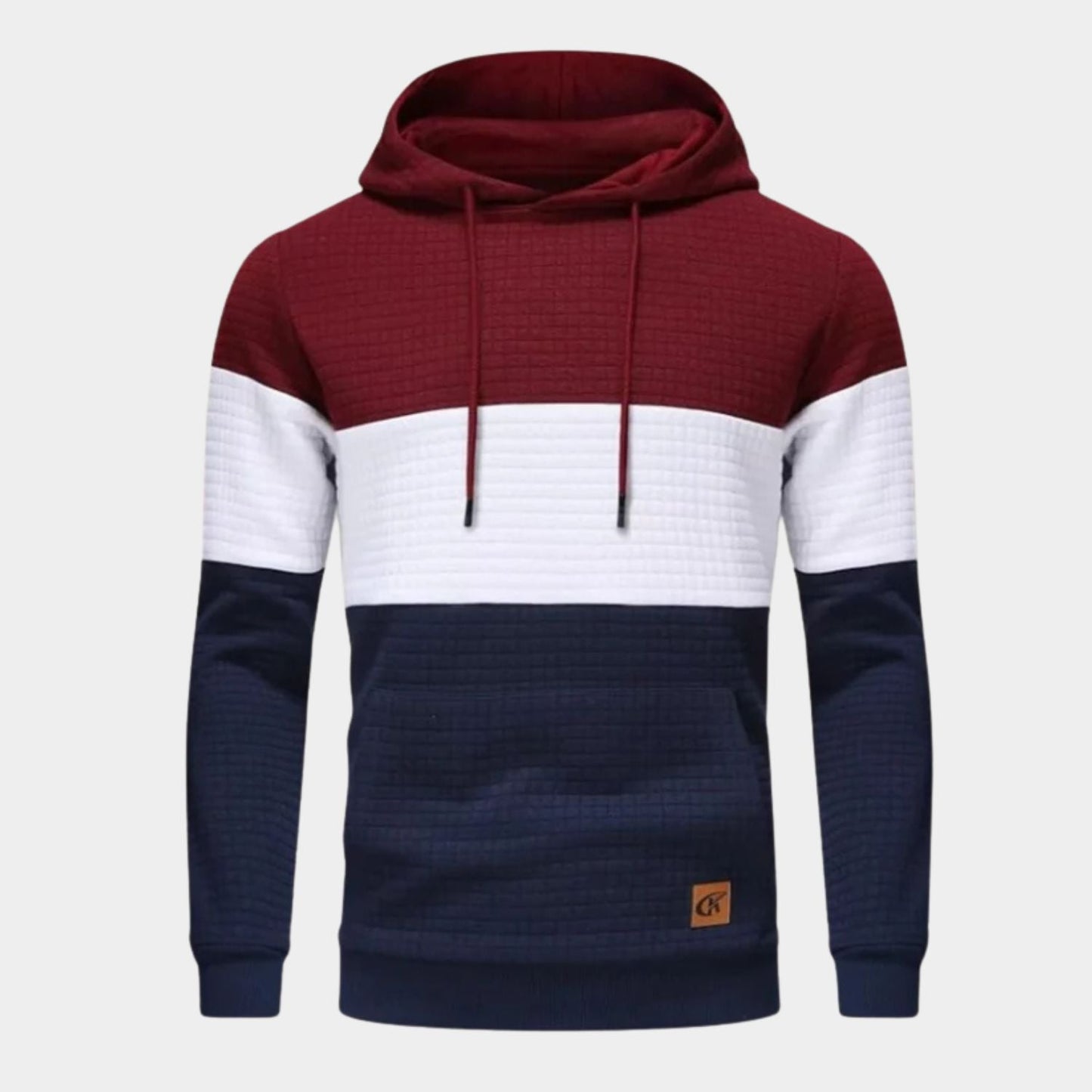 Textured Jacquard Pullover Hoodie | Zyphhra