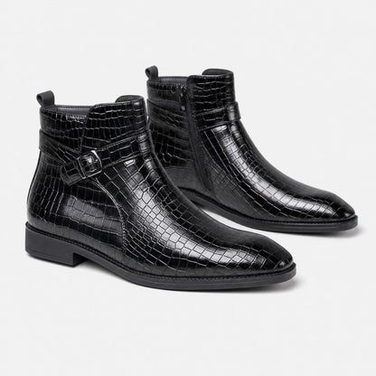 Croc Buckle Dress Boots | Zyphhra