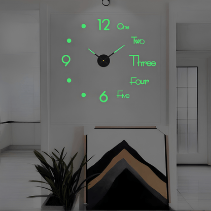 Minimalist Black Designer Wall Clock | Zyphhra