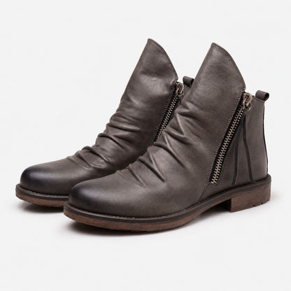 Vintage Side Zip Dress Boots | Zyphhra