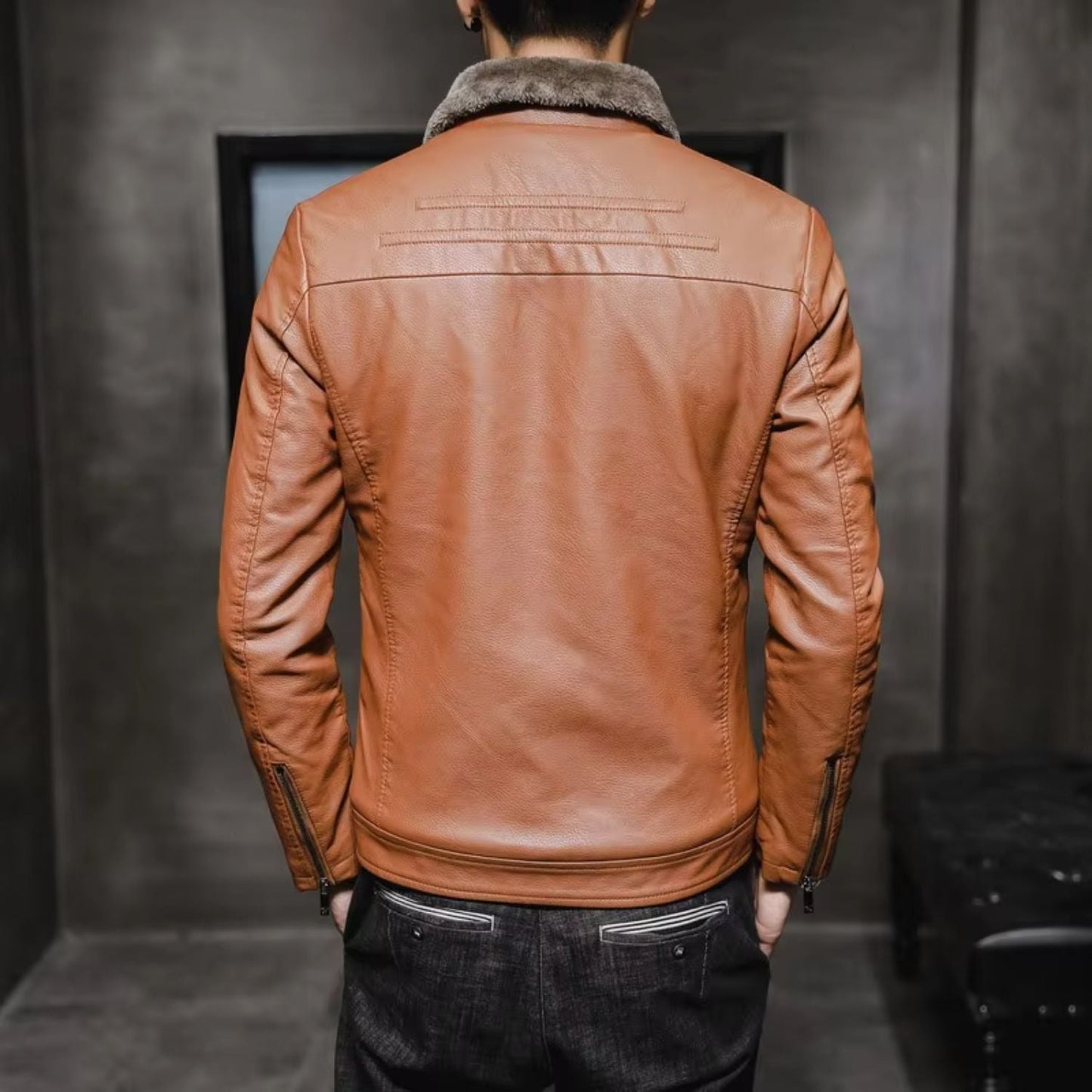 Thermal Lined Leather Jacket | Zyphhra