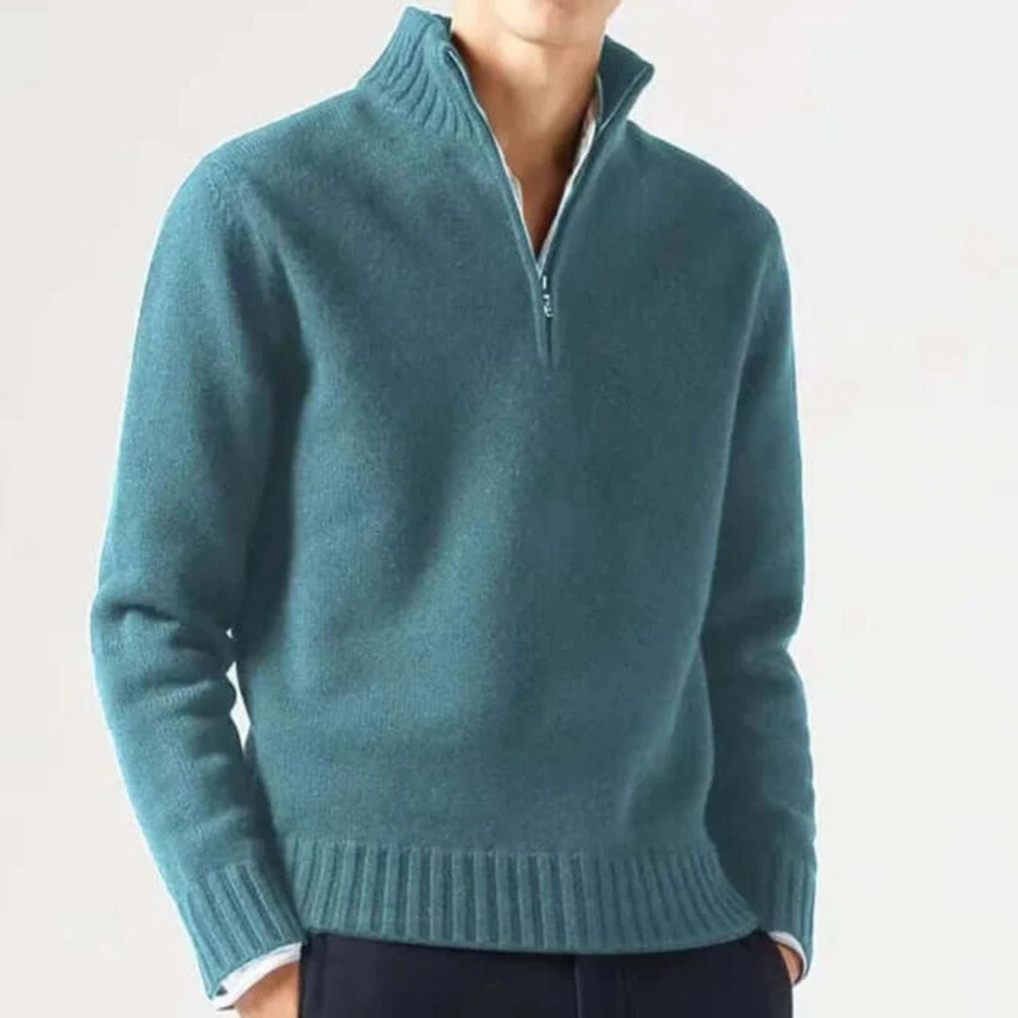 Quarter-Zip Warm Jumper | Zyphhra