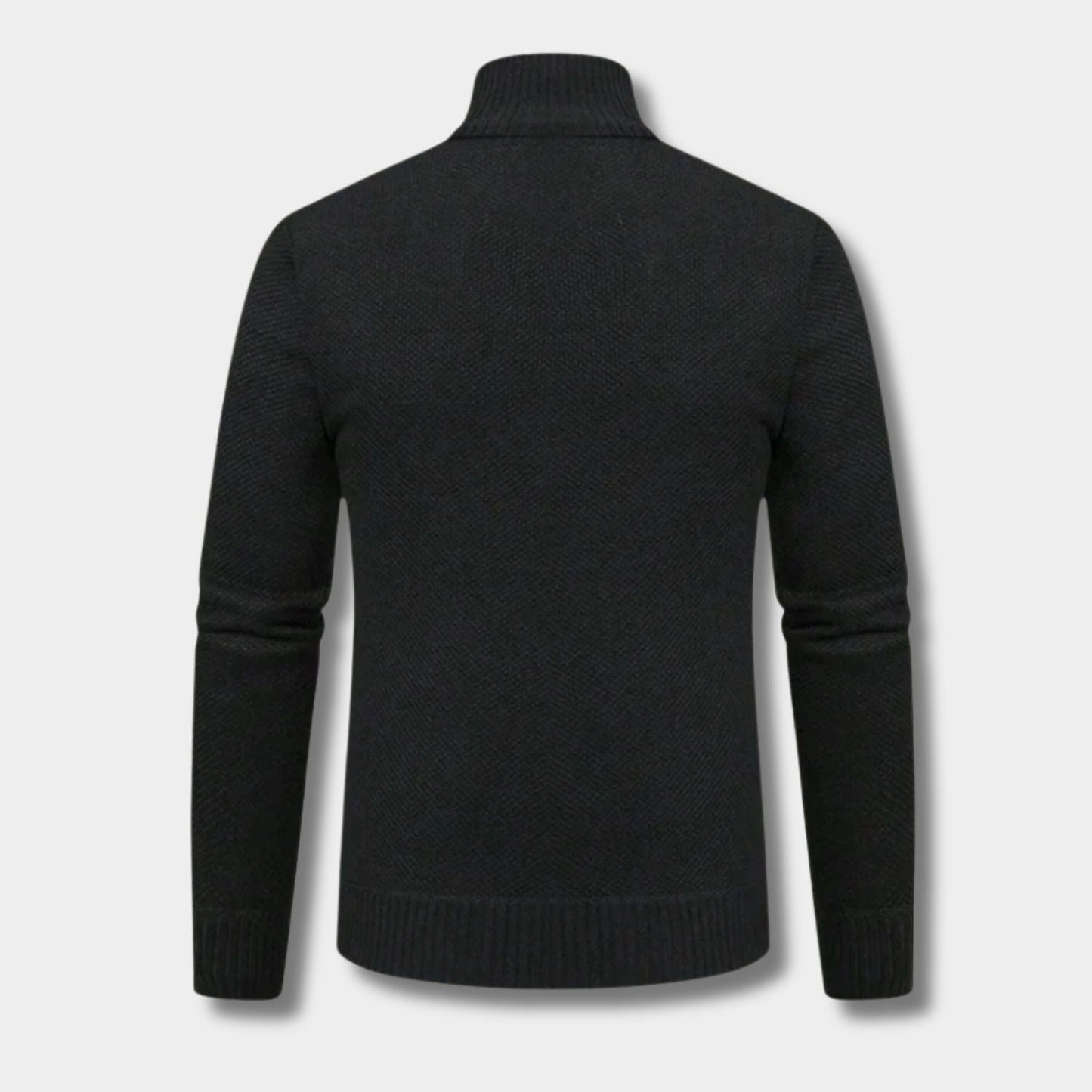 Zip-Up Mock Neck Cardigan | Zyphhra