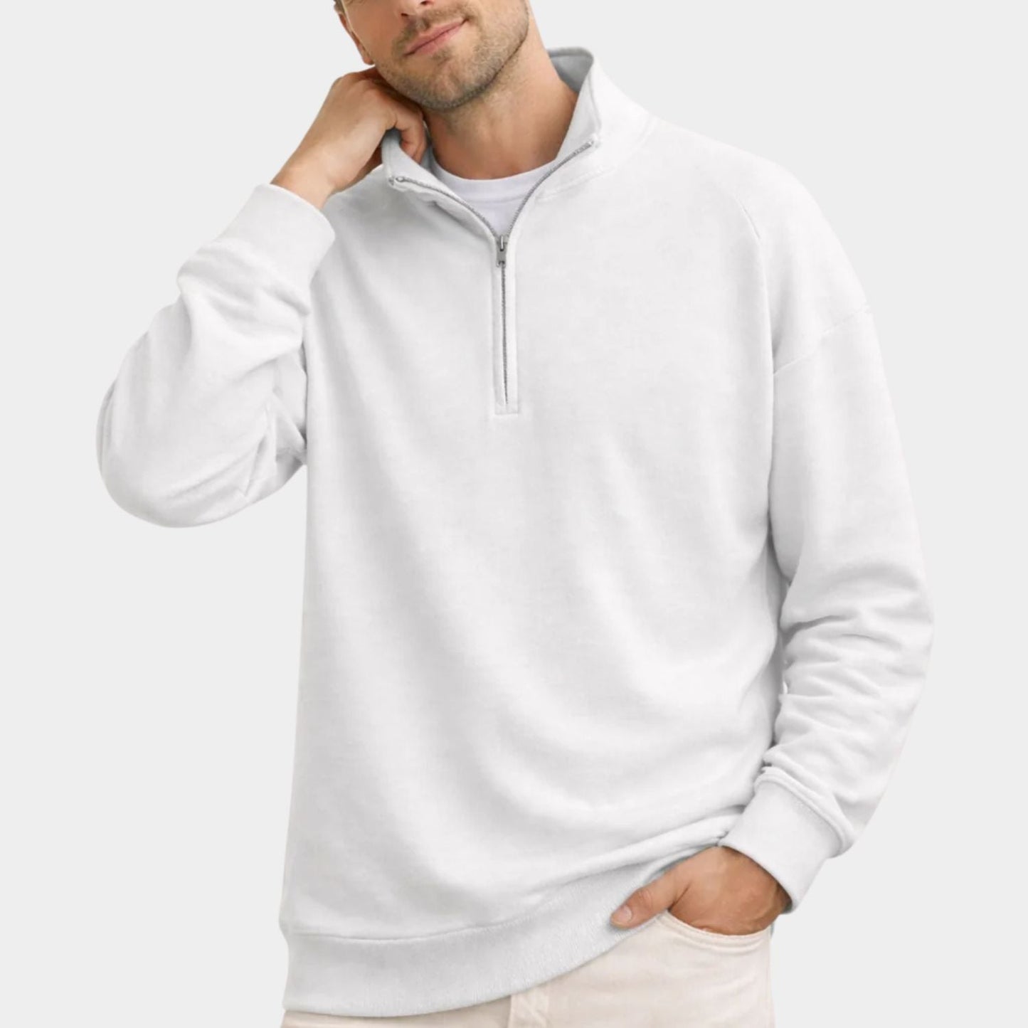 Stand Collar Fleece Quarter-Zip | Zyphhra