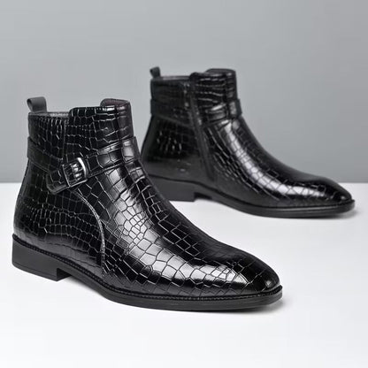 Croc Buckle Dress Boots | Zyphhra