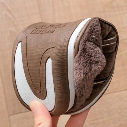 Padded Checked Fleece Slippers | Zyphhra
