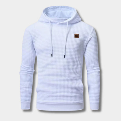 Textured Jacquard Pullover Hoodie | Zyphhra