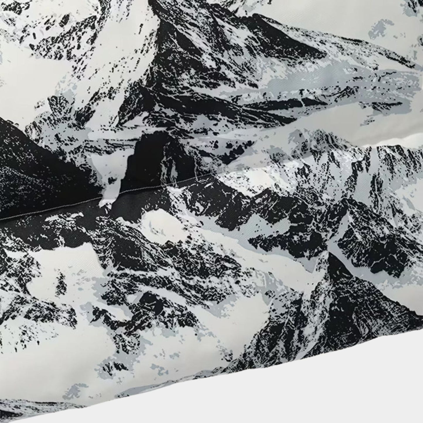 Mountain Print Puffer Jacket | Zyphhra