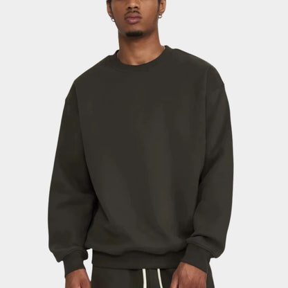 Relaxed Fit Crew Neck Jumper | Zyphhra