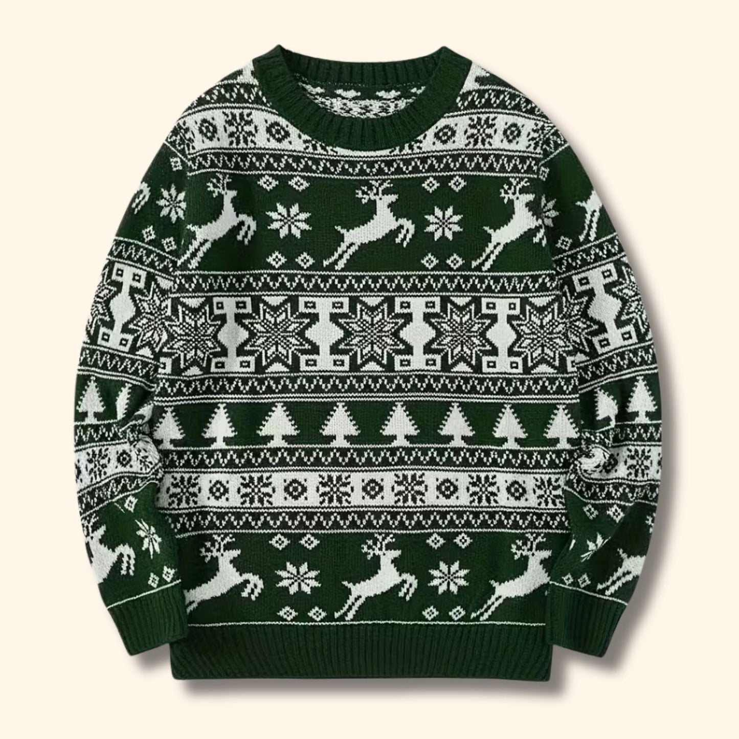 Nordic Reindeer Christmas Jumper | Zyphhra