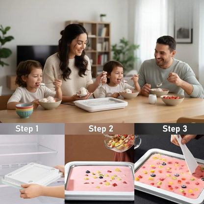 Compact Stainless Steel Ice Cream Roll Plate | Zyphhra