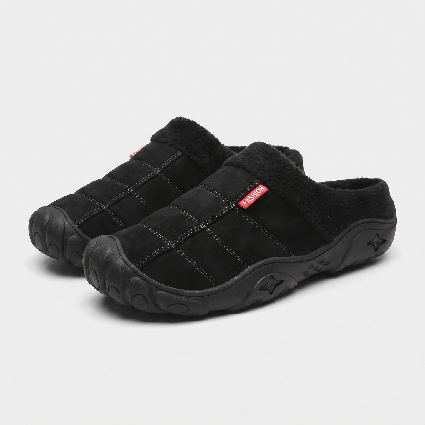 Quilted Plush Slip-On Slippers | Zyphhra