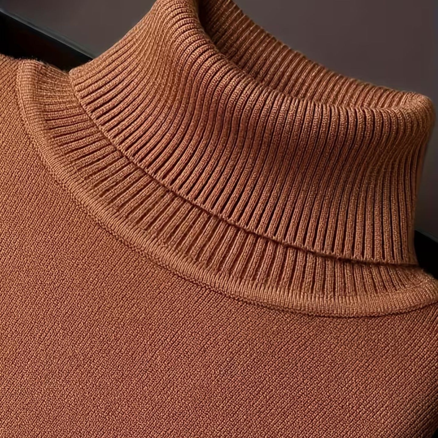 Solid High Neck Roll Neck | Zyphhra