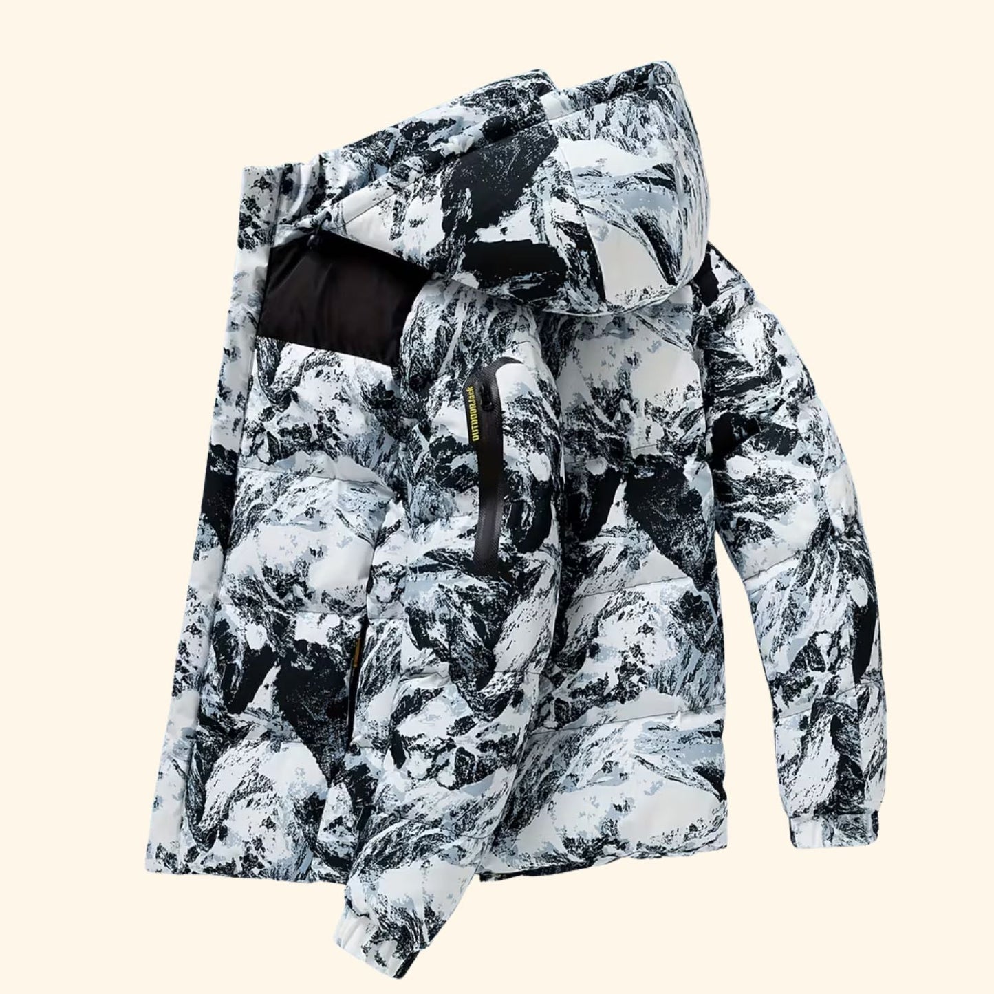Camo Hooded Puffer Jacket | Zyphhra