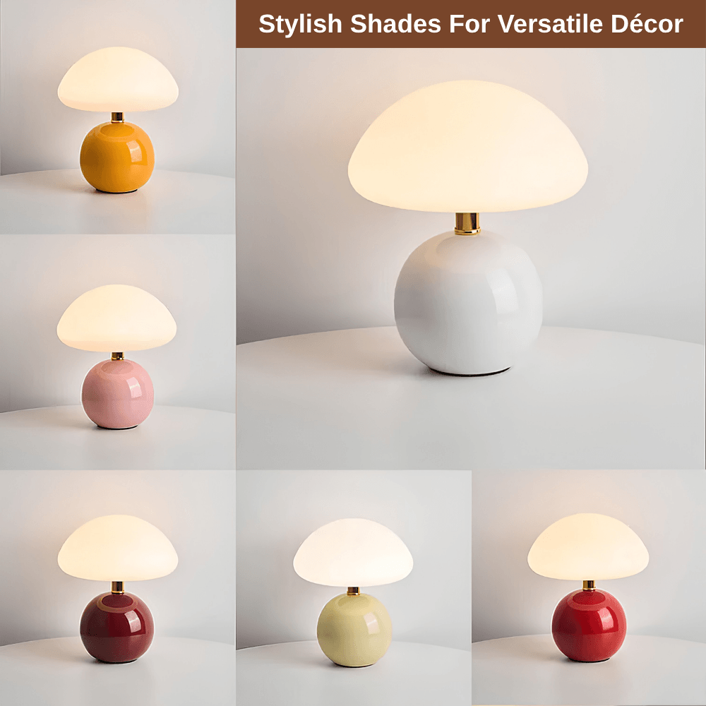 Elegant Mushroom Ambient Table Lamp | Zyphhra