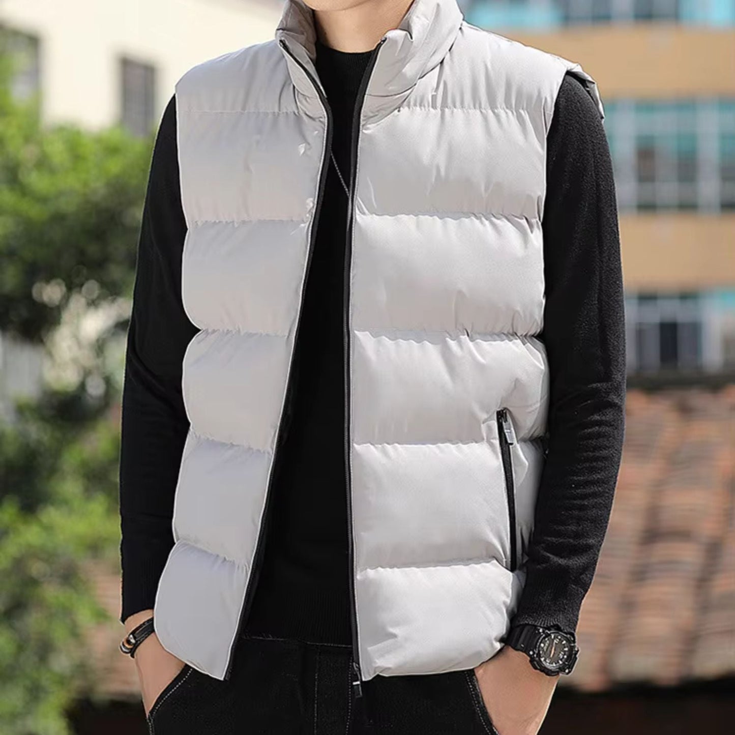 Quilted Zip-Up Puffer Gilet | Zyphhra