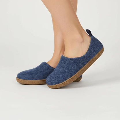 Felted Wool Slip-On Slippers | Zyphhra