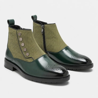 Elegant Leather Dress Boots | Zyphhra