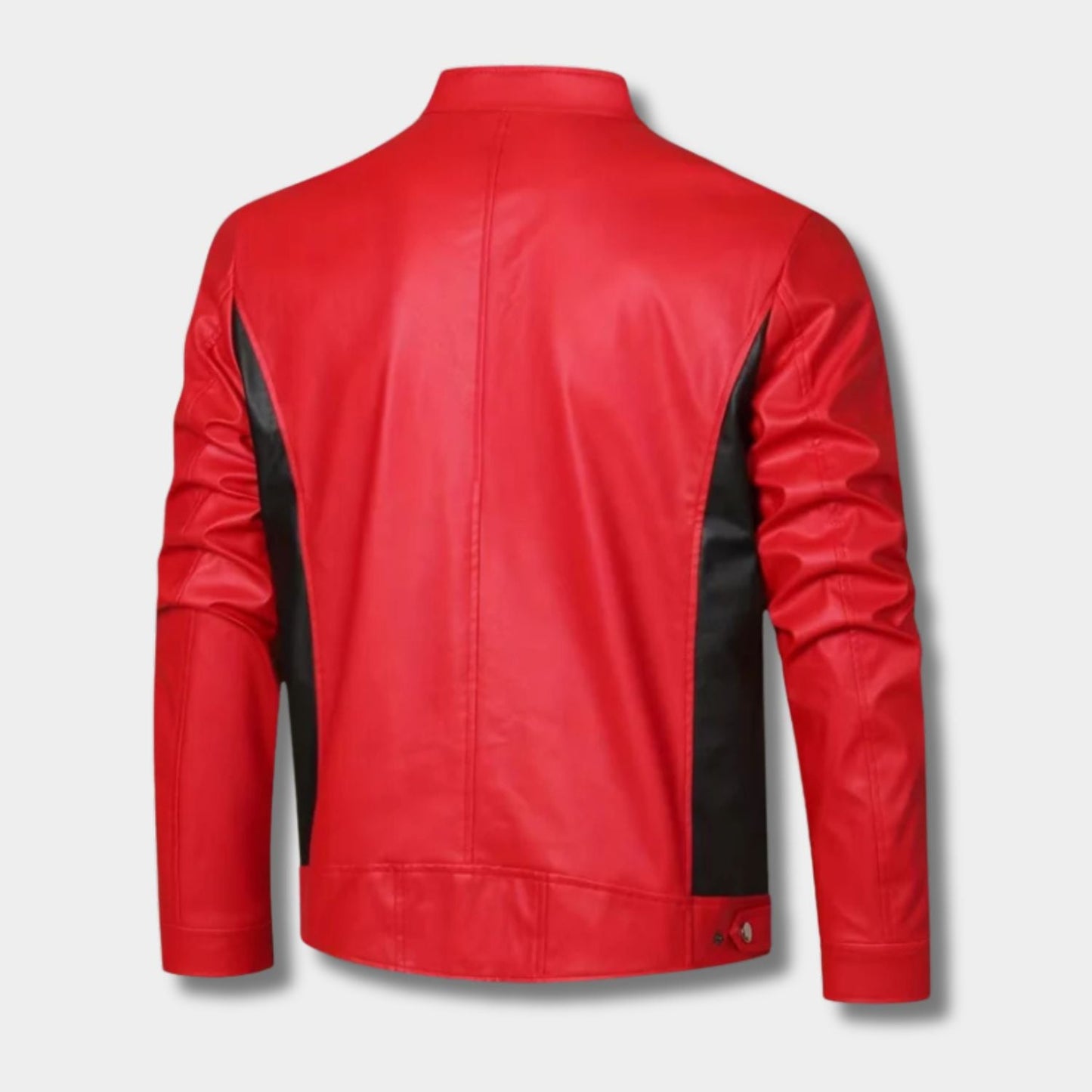 Heritage Stand Collar Leather Jacket | Zyphhra