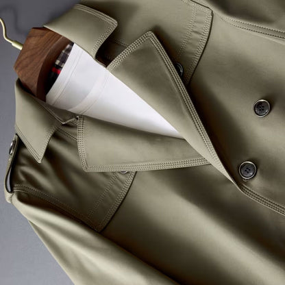 Double-Breasted Lapel Over Coat | Zyphhra