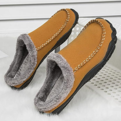 Fleece Lined Moccasin Slippers | Zyphhra