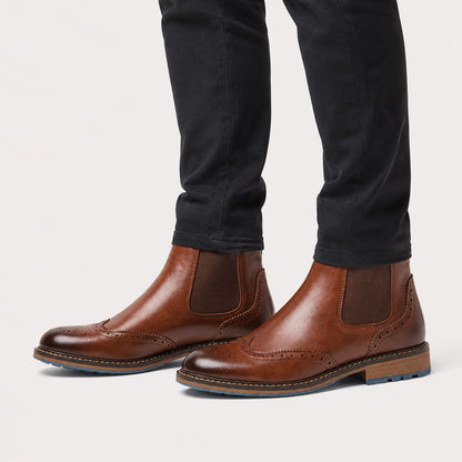 Wingtip Chelsea Dress Boots | Zyphhra