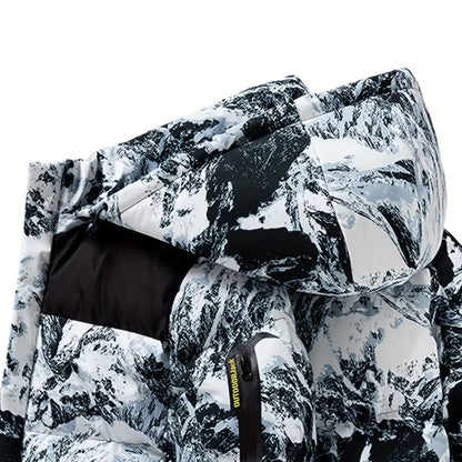 Camo Hooded Puffer Jacket | Zyphhra