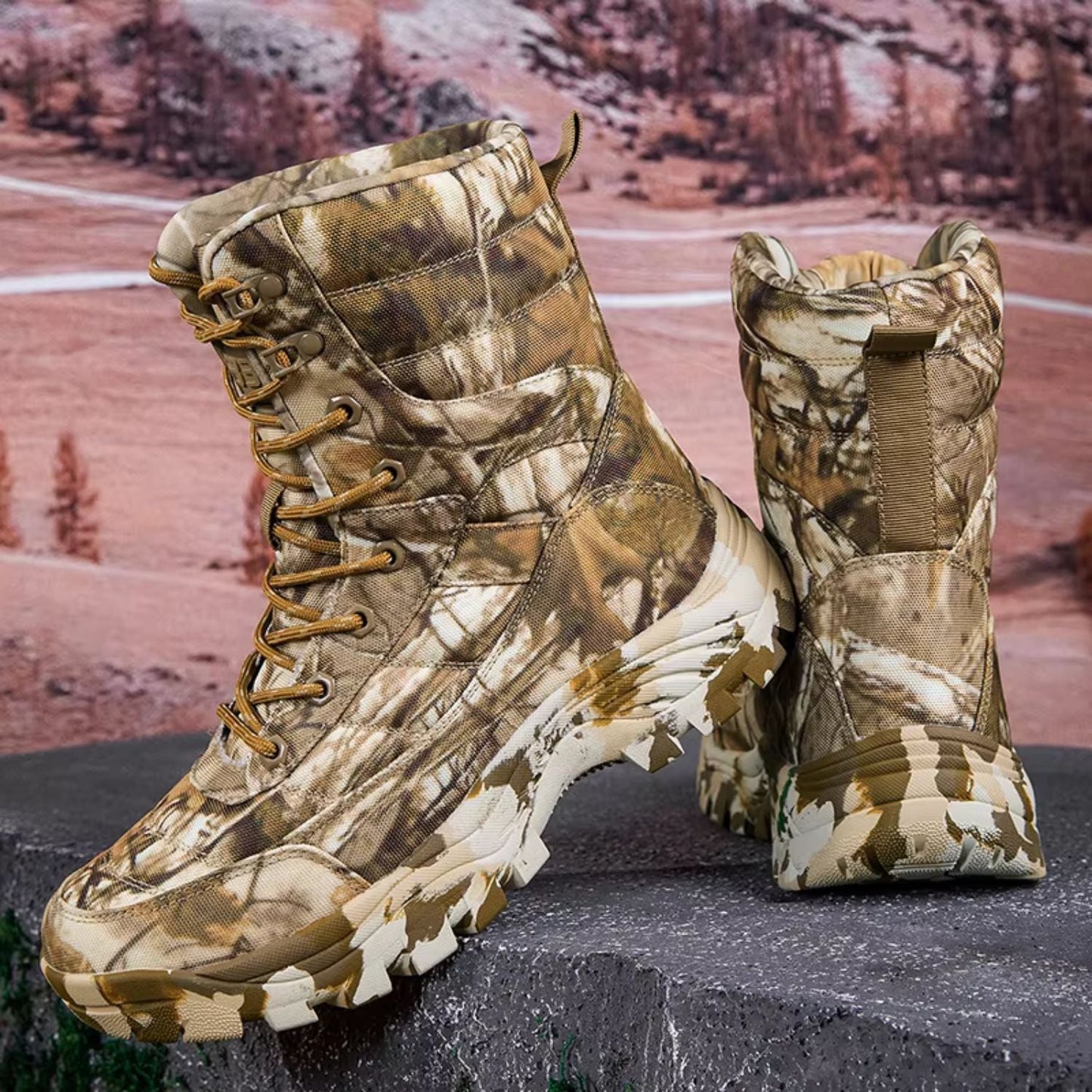 Insulated Camo Hunting Boots | Zyphhra