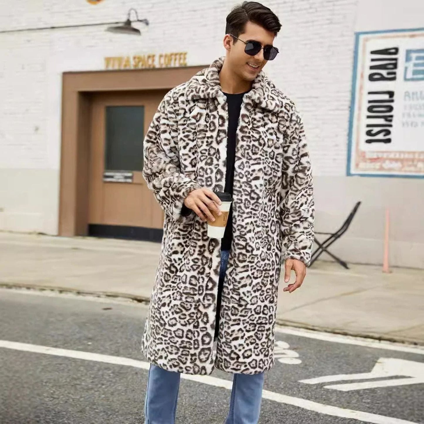 Textured Statement Fur Coat | Zyphhra