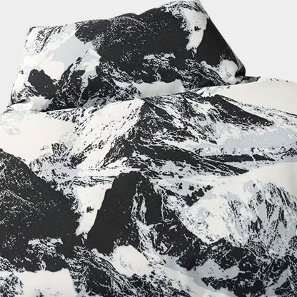 Mountain Print Puffer Jacket | Zyphhra