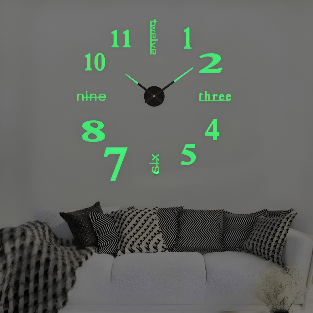Minimalist Black Designer Wall Clock | Zyphhra