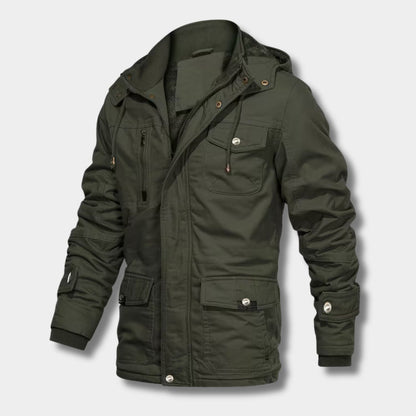 Multi-Pocket Military Winter Jacket | Zyphhra